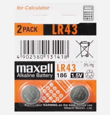 Immagine prodotto di MAXELL a bottone LR43/AG12, 10 pezzi