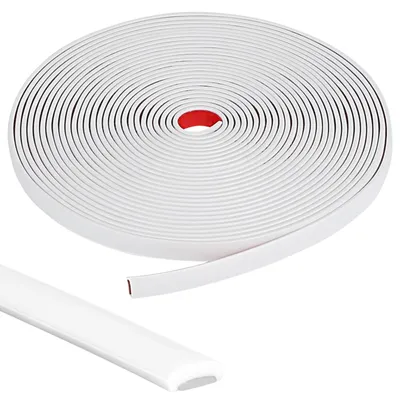 Productafbeelding van Flexibele decoratielijsten 10 m - Zelfklevend Wit voor decoratie