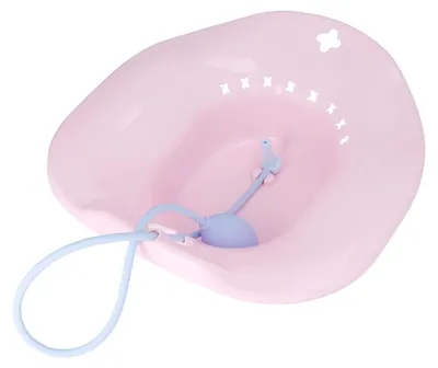 Zdjęcie produktu dla Umywalka do kąpieli dla niemowląt ze specjalną wkładką - wanna dla niemowląt - plastik - wymiary 39,7 x 36,7 x 11 cm - głębokość 7 cm - do pielęgnacji po porodzie