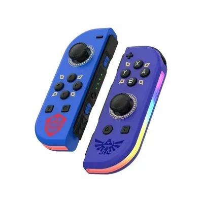2er-Set Nintendo Switch Contronller wie Joy-Cons Kabellos Gamepad (Geeignet für Nintendo Switch/OLED/LITE), Turbo,Mit RGB Light,Skyward Sword