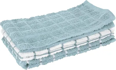 Produktbild von Geschirrtuch aus 100% Baumwolle, Frottee, 63,5 x 38,1 cm, Taugrau