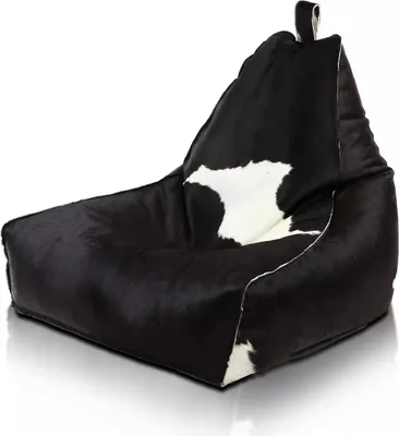 Obrázek produktu pro Hovězí kůže - Křeslo sedací vak Sedací polštář Keiko S - 70x54x70cm - hnědá