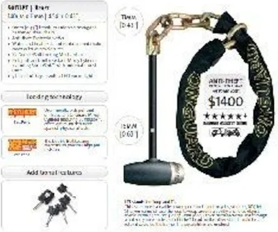Produktbild von Mastiff OnguardLock Kette 140 cm