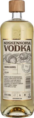 Produktbild von Koskenkorva Vodka SAUNA BARREL 37,5% Vol. 1l