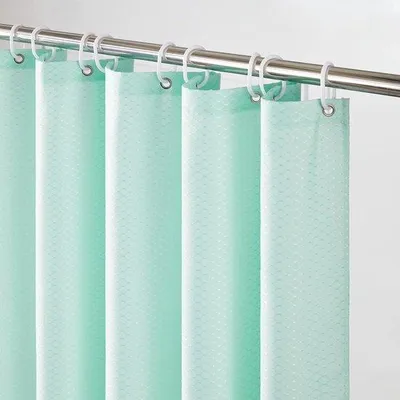 Produktbild von Textiler Duschvorhang Waschbar - Textiler Duschvorhang - Grün - 180x210 CM