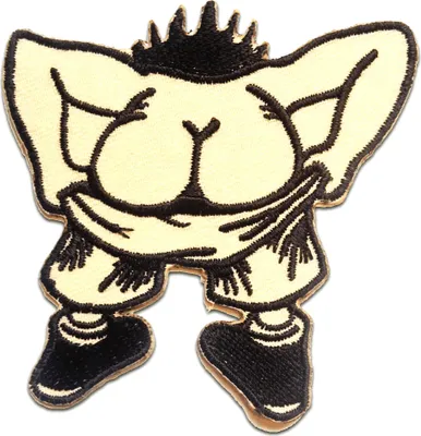 Produktbild von Kiss My Ass Biker - Aufnäher, Bügelbild, Aufbügler, Applikationen, Patches, Flicken, Zum Aufbügeln, Größe: 7.3 x 7.5 cm