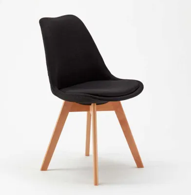 Immagine prodotto di sedia imbottita sedia da cucina sedia bistrot sedia da pranzo sedia scandinava calice nordica plus - Nero