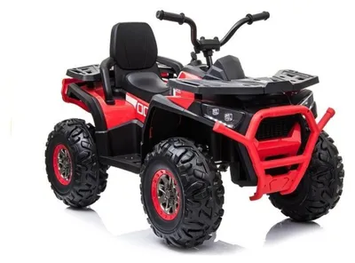 Image de Quad électrique XMX607 Rouge Siège cuir Pneus EVA LED Phare avant 4x45W