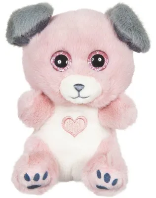 Immagine prodotto di Cutydoo Love Dog Plush Toy - GIPSY TOYS - 13 cm - Pink / Gray