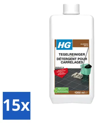 Produktbild von 15 x HG Tegelreiniger - Konzentrierter Bodenreiniger - 1 L - Vorteilspackung - 15 Stücke