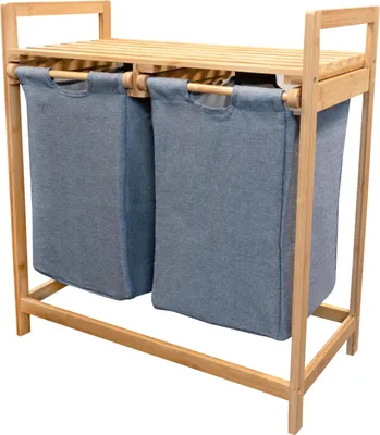 Produktbild von osoltus Bali Bambus Holz Wäschesortierer Wäschesammler 75 cm