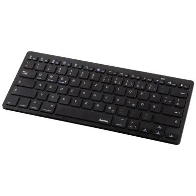 Produktbild von Hama KEY4ALL X510, QWERTZ, Deutsch, Jede Marke, Schwarz, Kabellos, Bluetooth