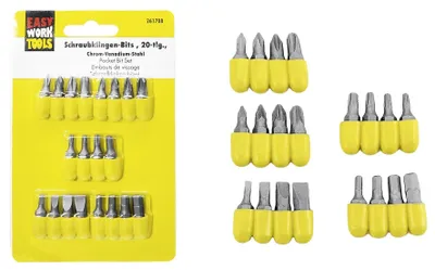 Image de Embouts de lame de vis Easy Work, 20 pièces (1 jeu)