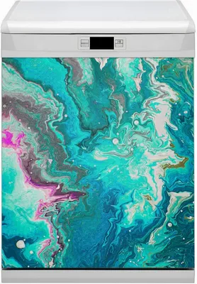 Produktbild von Abwaschbar 60x70 cm Geschirrspüle Magnetmatte Küche Dekorative  - Zusammenfassung grün