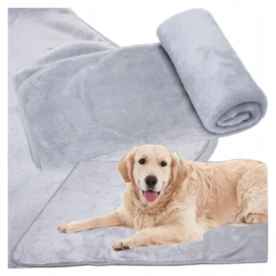 Obrázok produktu pre Teplá fleecová deka Nobleza pre domáce zvieratá, 160x100 cm, sivá