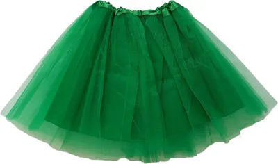 Produktbild von Tütü Tutu Ballettrock Tüll Tüllrock mit Unterrock Petticoat Ballett Rock mit Innenrock 5 Lagen 45cm Fasching Karneval Grün
