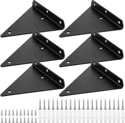 Immagine prodotto di Supporto metallico per appendiabiti 14 x 13 cm - Supporto da parete per appendiabiti e libreria