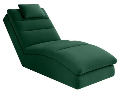 Immagine prodotto di Casa Padrino Luxury chaise longue con cuscino Verde 85 x 170 x H. 92 cm - Reclinabile da salotto - Reclinabile - Recamiere - Mobili da salotto - Mobili