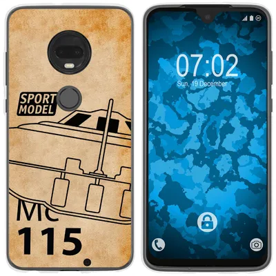 Produktbild von PhoneNatic Case kompatibel mit Motorola Moto G7 Silikon-Hülle Space U.F.O. M1