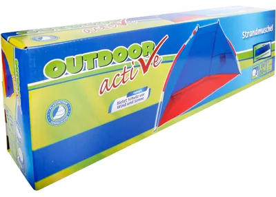 Produktbild von Strandmuschel Strandzelt 220x110x110cm für Kinder Windschutz