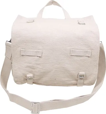 Produktbild von Große BW Kampftasche Umhängetasche aus 100% Baumwoll-Canvas, naturfarben