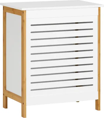 Obrázek produktu pro Koš na prádlo s víkem, bílý