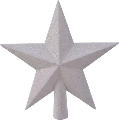 Produktbild von Kaemingk Tannenbaumspitze winterweiß bruchfest, langlebig 19 cm