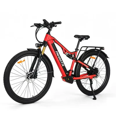 Produktbild von TX19 Mountain‑Elektrofahrrad für Erwachsene mit Gepäckträger, 48V 19,2Ah, 27,5‑Zoll All‑Terrain‑Geländereifen, hydraulische Scheibenbremsen, 150kg