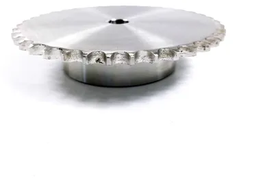Obrázok produktu pre Reťazové koleso 08B, 38 zubov, s nábojom, nerezové, rozstup zubov: 12,7, 1/2″, Ozdowski, jednoradové