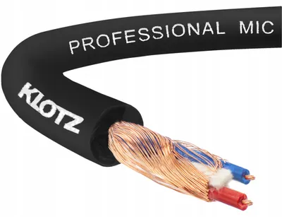 Image de Klotz MY206SW.025 : Câble microphone, noir, 25 mètres, qualité professionnelle