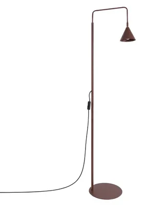 Produktbild von Stehleuchte Metall E14 165 cm verstellbar Braun Modern Stehlampe