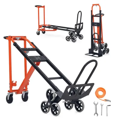Productafbeelding van Trapklimwagen 350 Kg Maximaal Laadvermogen - Opvouwbare Transportwagen - Handkar