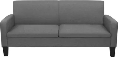 Produktbild von VidaXL 244712, Grau, 3 Sitz(e), Polyester, 1800 mm, 650 mm, 760 mm