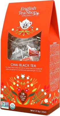 Produktbild von ETS - Schwarzer Tee Chai, BIO, 15 Pyramiden-Beutel in Papierbox