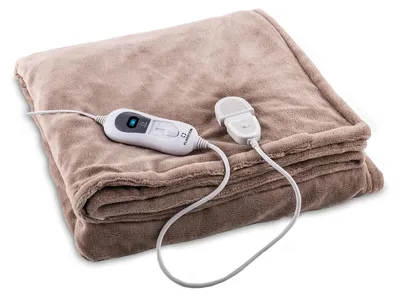 Obrázok produktu pre Klarstein XL Elektrická deka, 120 W vyhrievacia prikrývka s automatickým vypnutím, pohodlná prikrývka na posteľ, pohovku a kemping, veľké elektrické vyhrievacie prikrývky, energeticky úsporné a prateľné vyhrievacie prikrývky, 180 x 130 cm