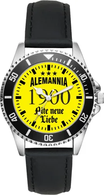 Produktbild von KIESENBERG Herrenuhr Armbanduhr Aachen Geschenk Fan Artikel Zubehör Fanartikel Analog Quartz Uhr L-6086