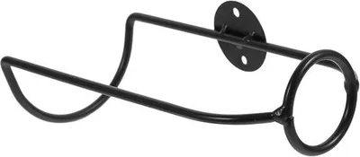 Immagine prodotto di Portabottiglie a forma di botte, portabottiglie da appoggio, mensola da parete decorativa per gli amanti del vino, nero