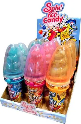 Produktbild von Lustige Candy Spin Eisbonbons (12 Stück)