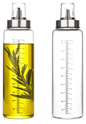 Obrázok produktu pre Oliflessen, fľaša na ocot, 500 ml, balenie 2 kusy, sklenený dávkovač olivového oleja