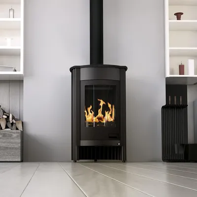 Produktbild von HS FLAMINGO Kaminofen MASTERFLAMME Medie I - schwarz