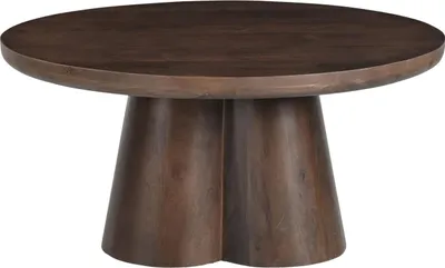 Produktbild von Couchtisch Clubs aus Mangoholz Ø80cm - Braun