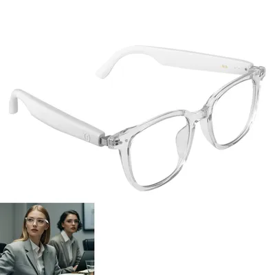 Produktbild von Bluetooth Smart Brille, leichte AI Übersetzungsbrille mit Mikrofon, Lautsprecher, Farbwechselgläsern und UV-Schutz