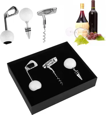 Produktbild von Einzigartiges Golfball Weinöffner Set für Festliche Anlässe und Geschenke