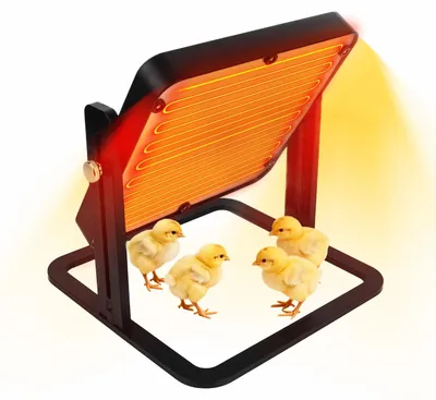 Flächenheizplatte für Küken, 15 Tiere, höhenverstellbar, 45–70 °C