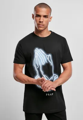 Produktbild von Mister Tee T-Shirt Pray Glow Tee Black-XS