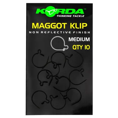 Produktbild von Korda Maggot Klip - 10 Madenclips, Größe:S