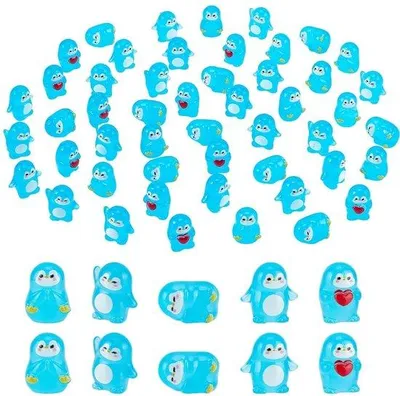 Productafbeelding van Mini-pinguïn-lichtjes voor tuin en aquarium, 50 stuks, hars, miniatuur