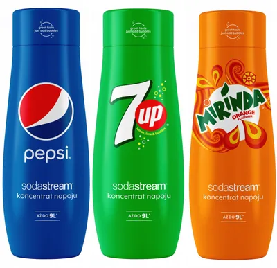 Produktbild von 3er-Set SodaStream Pepsi+7UP+Mirinda Konzentrate