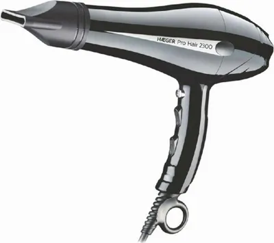 Produktbild von Haeger Pro Hair, AC, Schwarz, Einfarbig, Hängender Ring, 2300 W, 1 Stück(e)