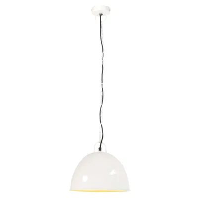 Produktbild von vidaXL Hängelampe Vintage Industriestil 25 W Weiß Rund 31 cm E27